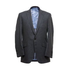 The Byron - Grey Silk Wool Core Jacket