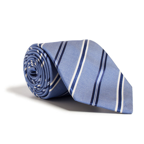 Q Clothier - Blue with Diagonal Stripes