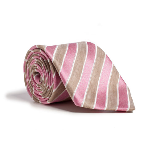 Q Clothier - Brown and Pink Stripe