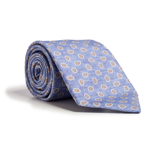Q Clothier - Blue and Brown Paisley