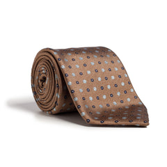 Q Clothier - Brown Floral Dot