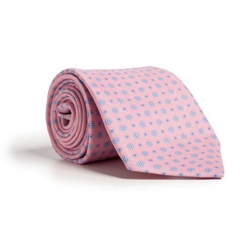 Q Clothier - Pink and Blue Floral Dot