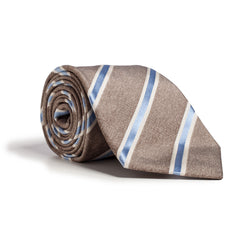 Q Clothier - Brown and Blue Stripe