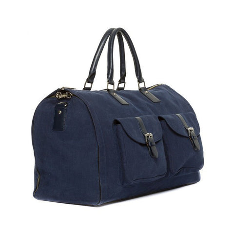 Hook & Albert Waxed Canvas Garment Weekender Bag