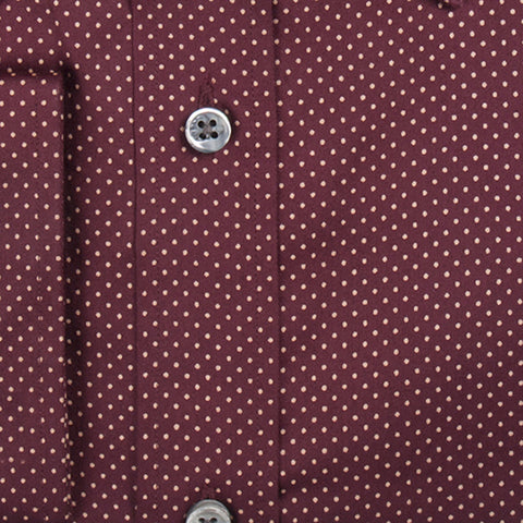 Maroon with White Dots