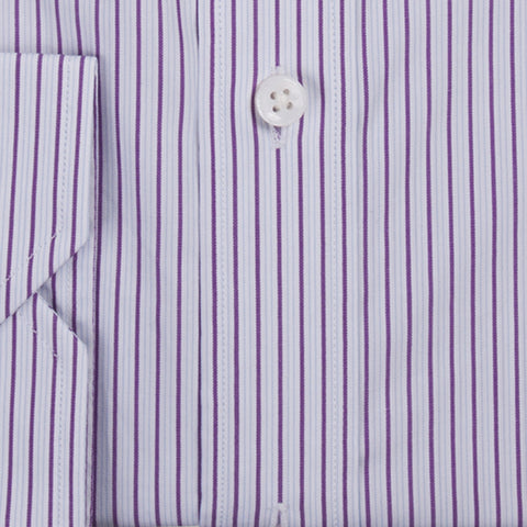 White with Purple Stripes