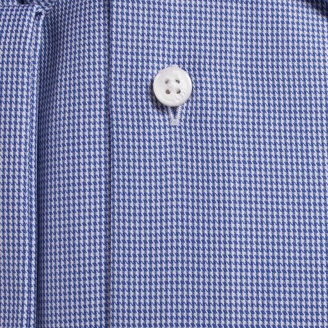 Blue Micro Houndstooth
