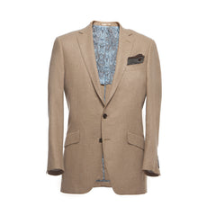 The Byron - Camel Silk Wool Core Jacket